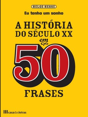 cover image of A História do Século XX em 50 frases